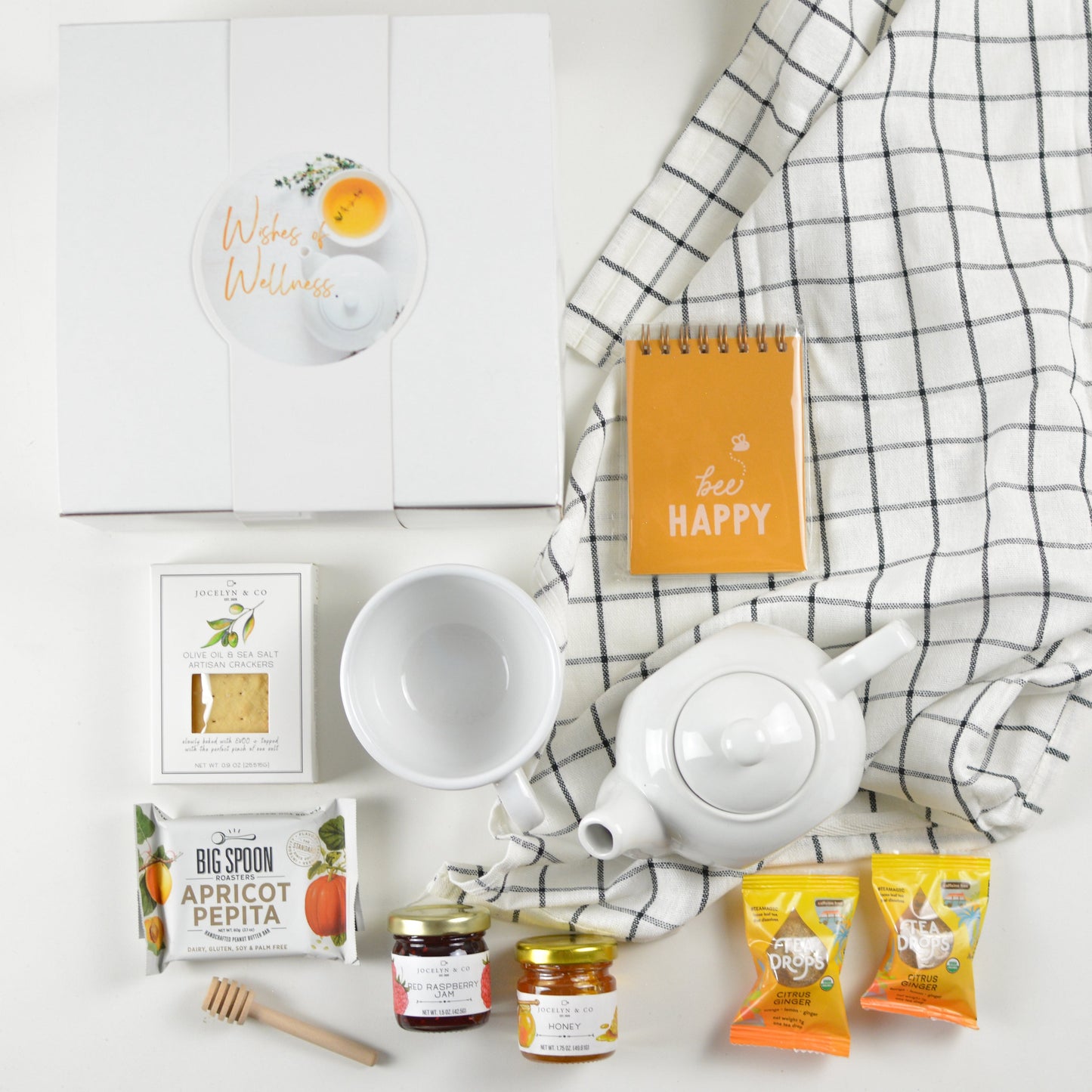 Wishes of Wellness – Wellness gift box with teas and relaxation items